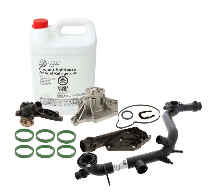 Audi Engine Coolant Thermostat Kit N90316802 - eEuroparts Kit 3089749KIT